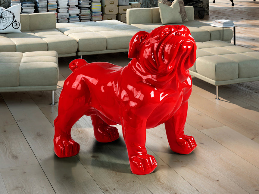 Figura decorativa Schuller Bulldog grande rojo 94cm 431835