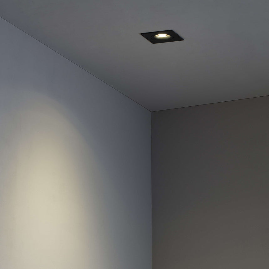 Faro ARGÓN SQ Black recessed lamp 43412