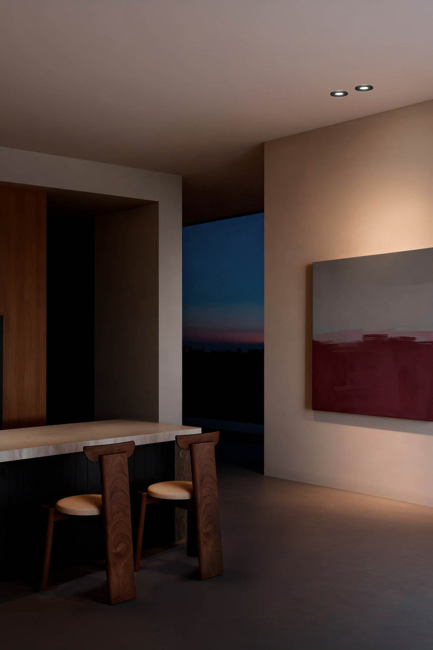 Downlight empotrable de techo Faro Niva GU10 LED negro IP20 43426