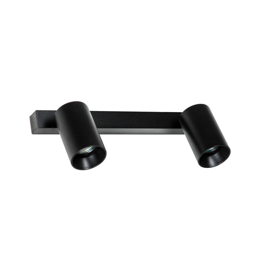 Faro STAN 2L Lámpara aplique/plafón negra 43743