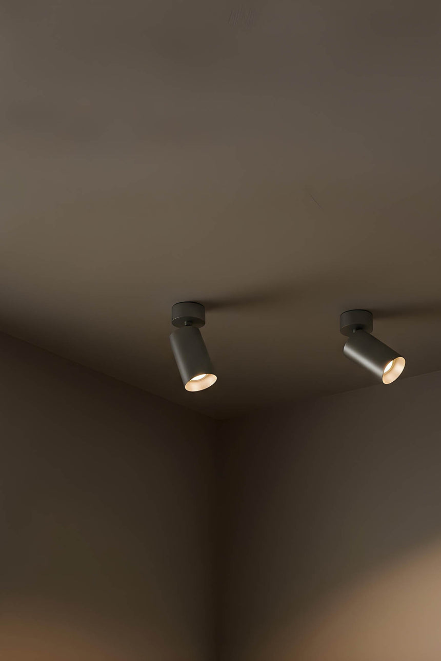 Lámpara de pared aplique Faro Stan GU10 LED aluminio cepillado 43777