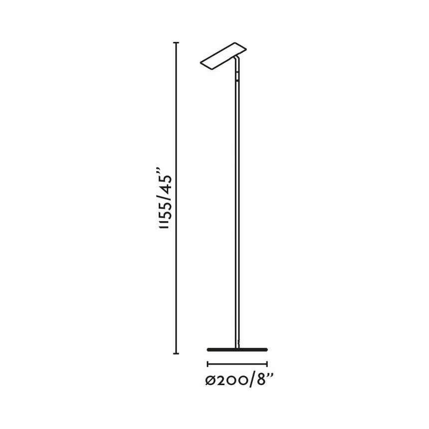 Lámpara de pie salón Faro Leo LED 2700K blanco mate — ref. 43798 (3)