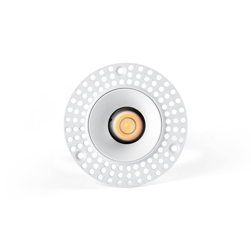 Downlight empotrable de techo Faro Lox sin marco LED 3000K IP20 36° Ø8,5cm blanco — ref. 43886 (1)