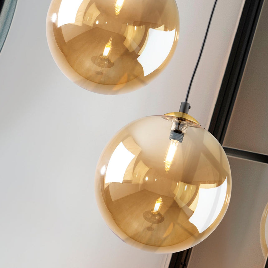 Schuller Dark Lámpara de techo colgante 1L 20D negro latón 439381