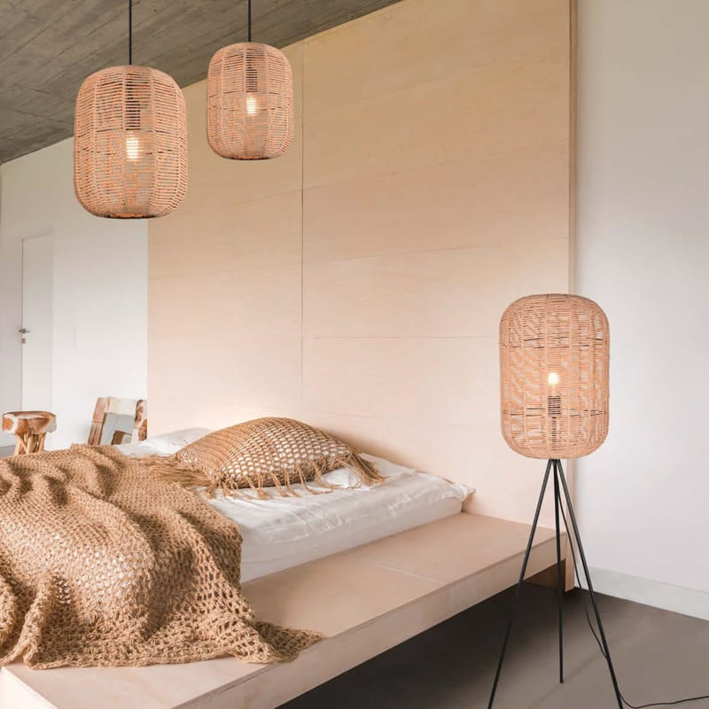 Trio Runa Lámpara colgante de metal negro mate 303000132