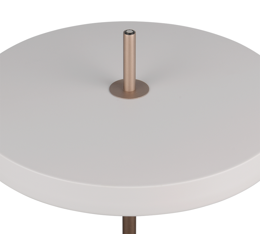 Lámpara de pie Trio Keaton LED gris cálido 138cm 440210176