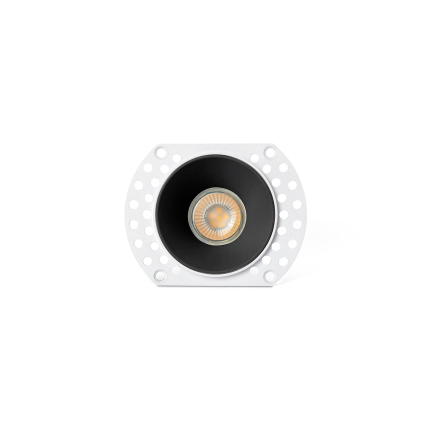Downlight empotrable de techo Faro Flac GU10 LED negro IP20 44105