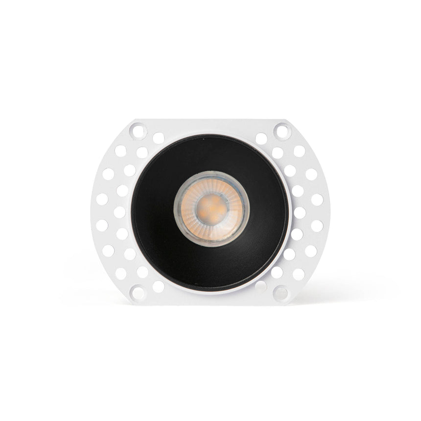 Downlight empotrable de techo Faro Flac GU10 LED negro 44107