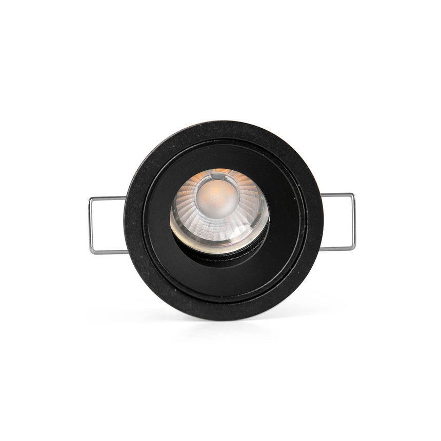 Downlight empotrable de techo Faro Flic GU10 LED negro IP20 44109