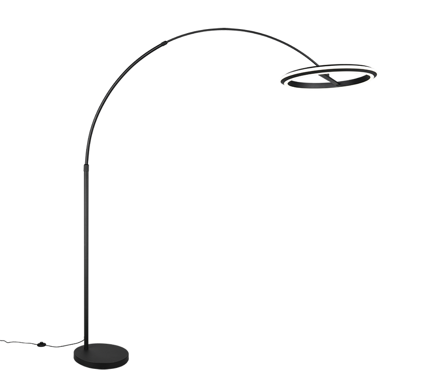 Lámpara de pie Trio Amador LED negro mate 205cm 442410132
