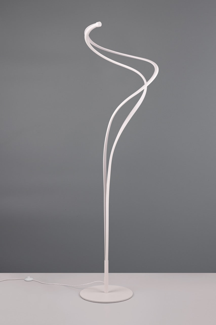 Trio NALA LED Living Room Floor Lamp White 444310131