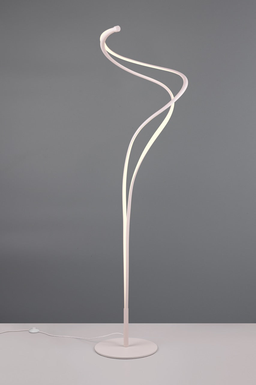 Trio NALA LED Living Room Floor Lamp White 444310131