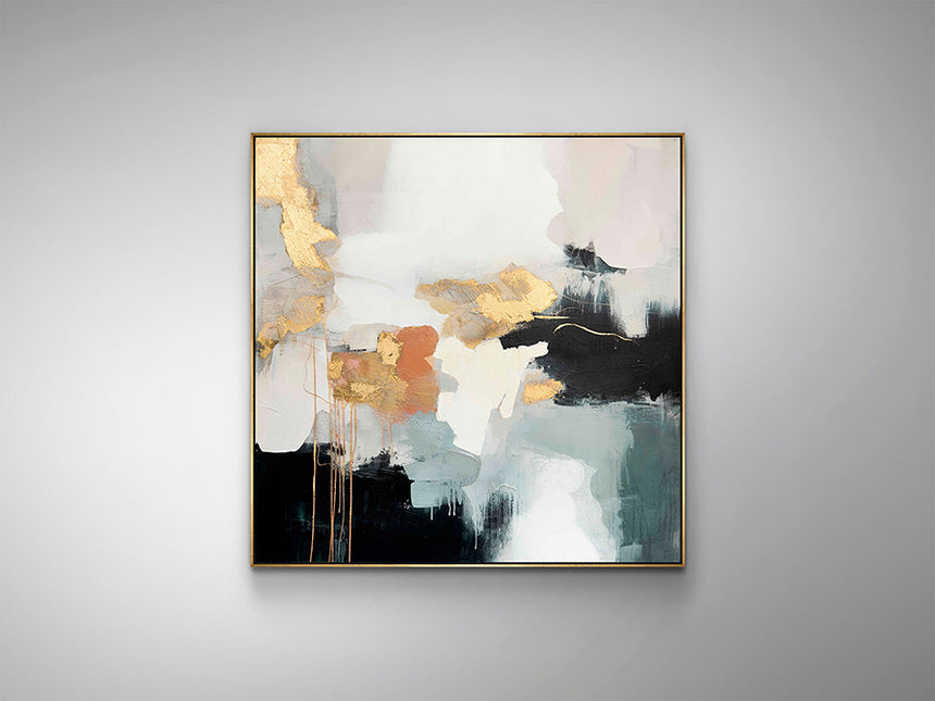 Cuadro acrílico Schuller Expresión pintura acrílica y dorado 100x100cm 448406 - imagen 4
