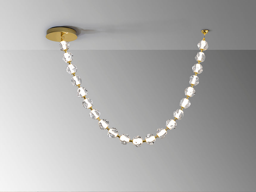 Schuller Zaria II Chandelier 21 lights gold/transparent dimmable 448796