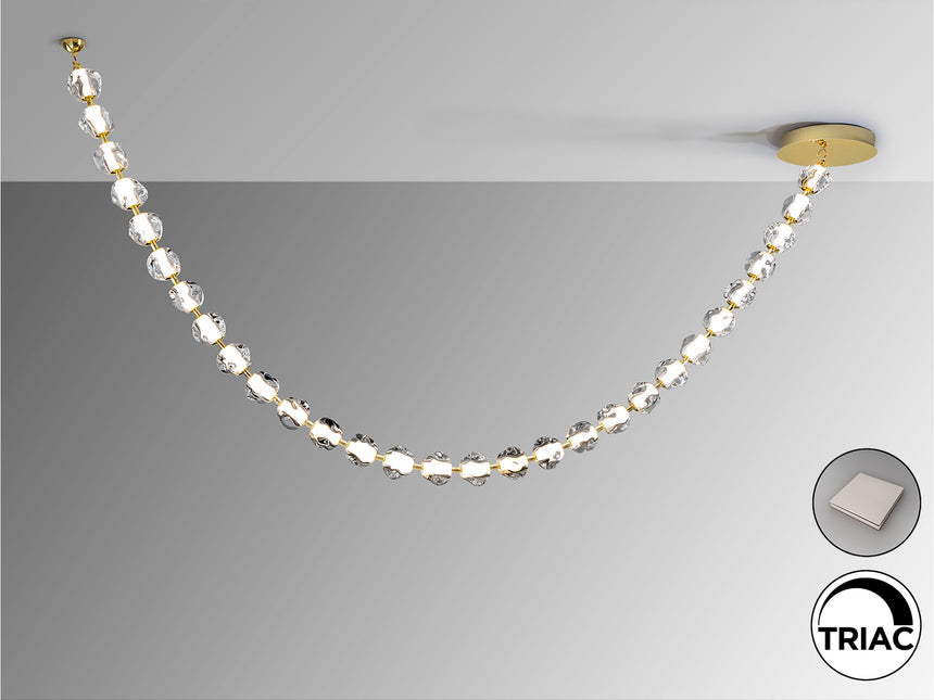 Schuller Zaria II Lámpara de techo colgante grande 29 luces oro dimable 448925