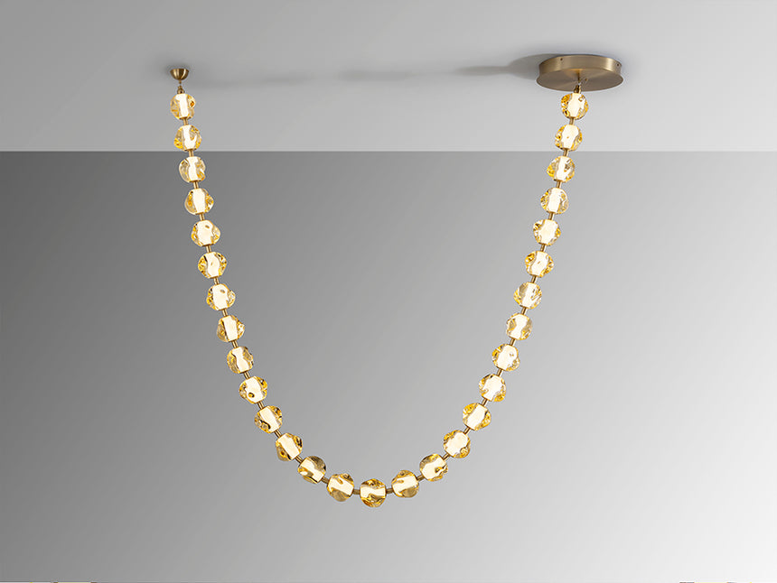 Schuller Zaria II Chandelier 29 lights bronze/Amber Dim 448956