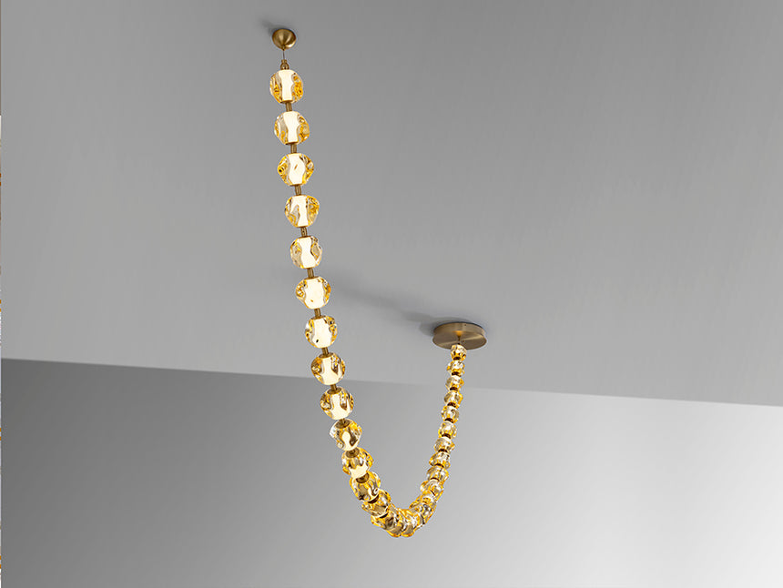 Schuller Zaria II Chandelier 29 lights bronze/Amber Dim 448956
