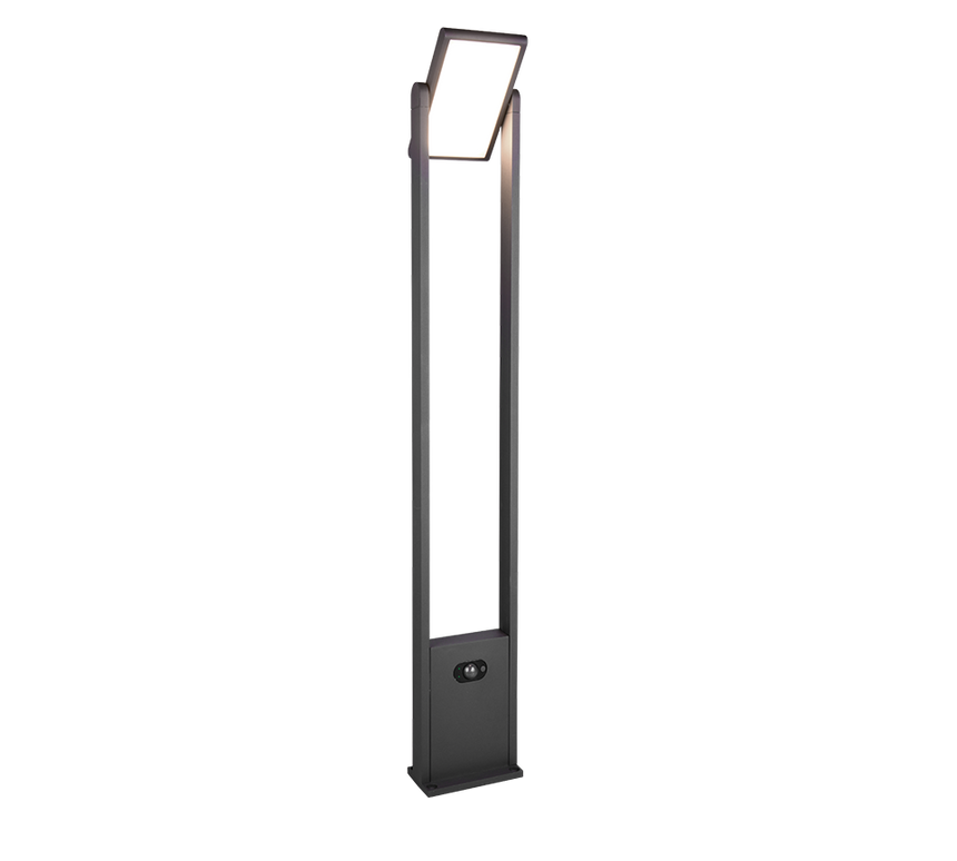 Baliza de exterior Trio Malawi LED antracita solar CCT regulable IP65 101cm 4537