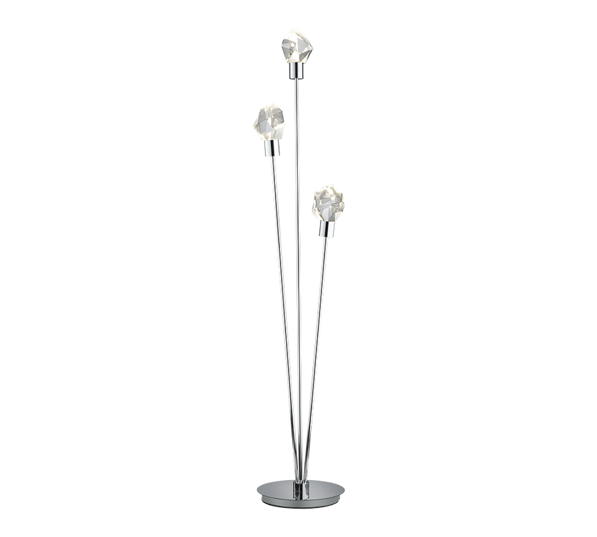 Lámpara de pie Trio Verano LED cromo 150cm 454510306