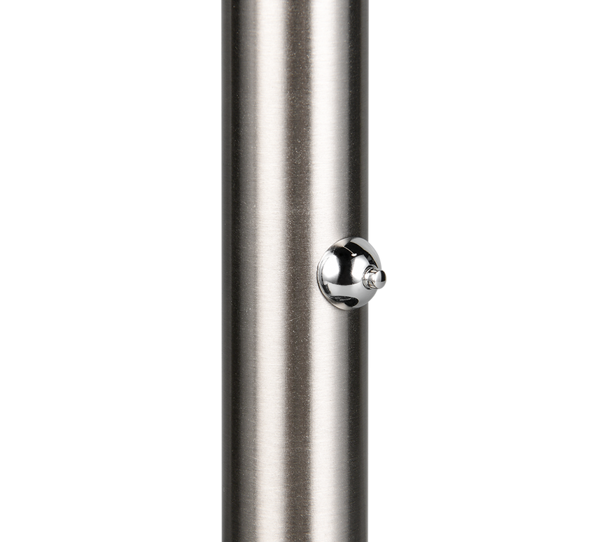 Lámpara de pie Trio Fiore LED níquel mate 145cm 454610107