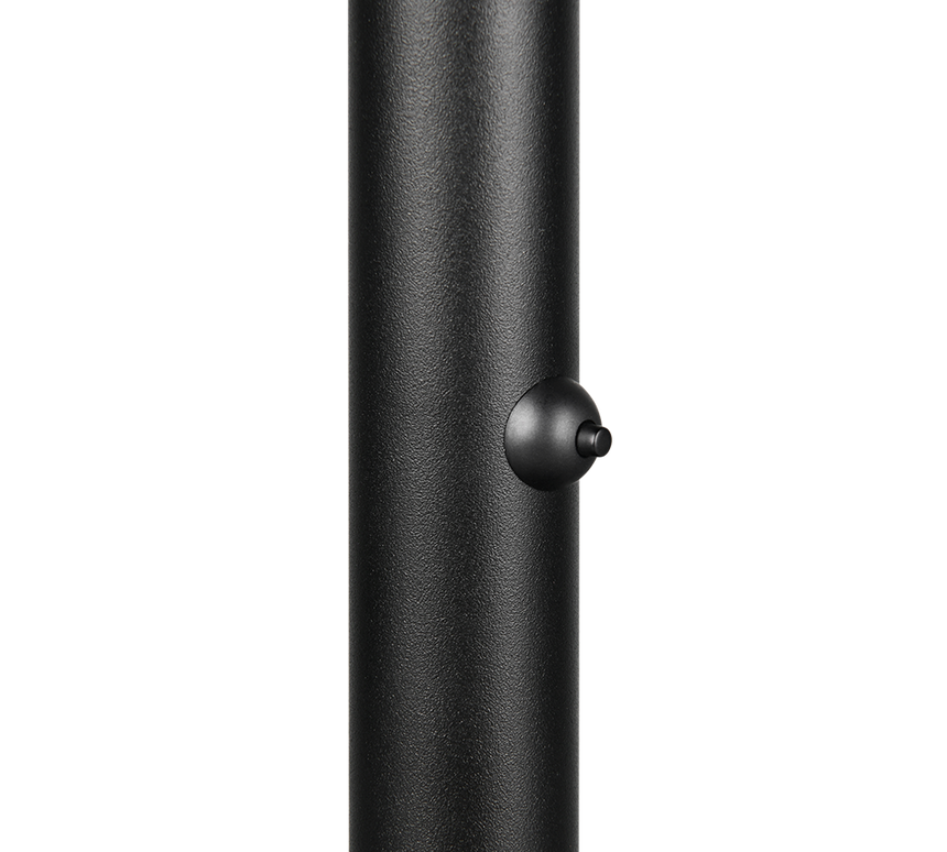 Lámpara de pie Trio Fiore LED negro mate 145cm 454610132