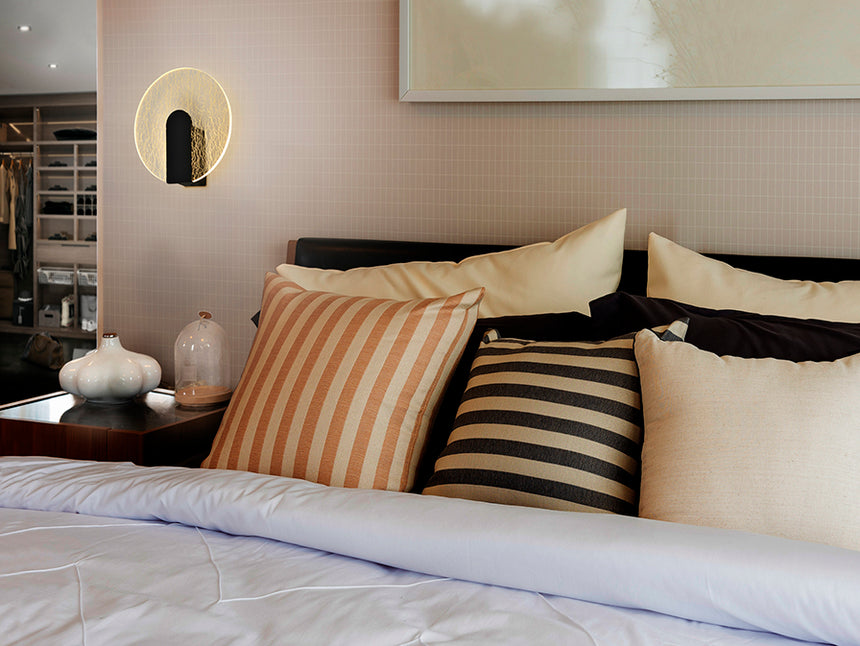 Lámpara aplique de pared Schuller Auris LED negro 3000K Ø19cm 459381 - imagen 3