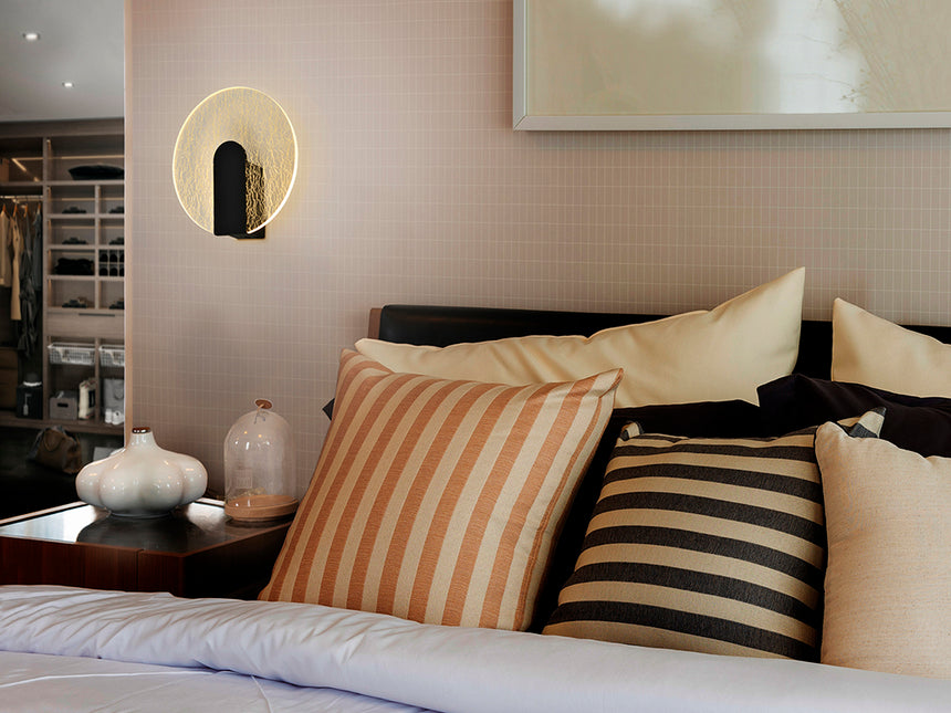 Lámpara aplique de pared Schuller Auris LED negro 3000K Ø19cm 459381 - vista alternativa