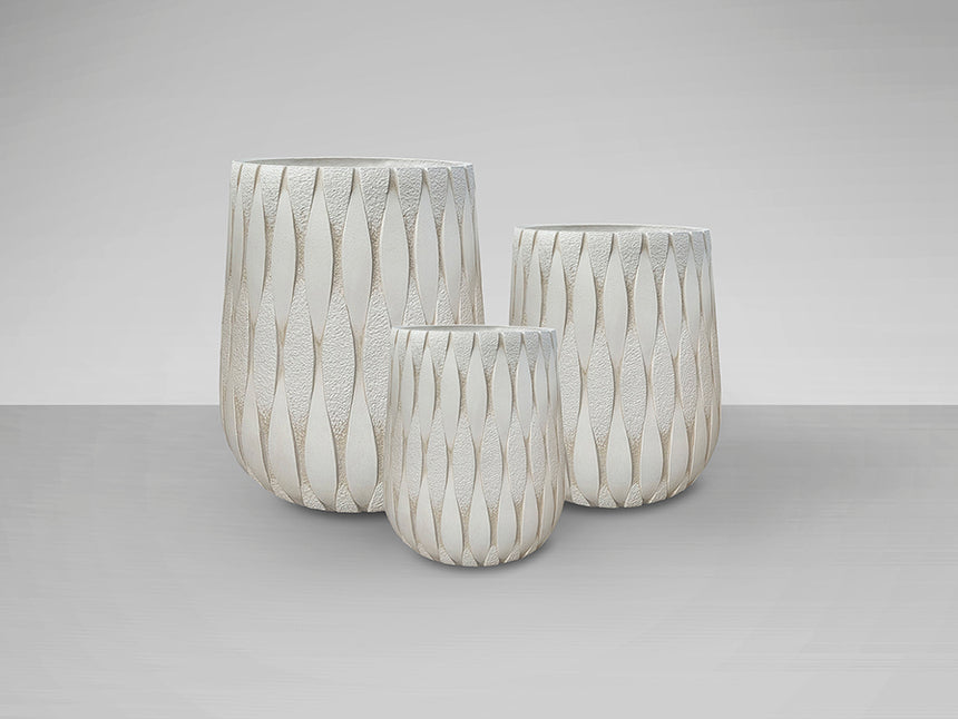 Schuller Jasmine Set of 3 Beige Planters 459631