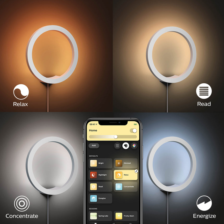 Philips Hue White and Color Ambiance Aplique de pared Sana blanco RGBW 20W 1400lm 34340500