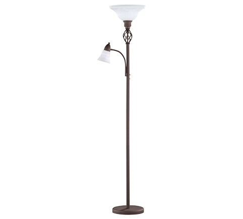Lámpara de pie Trio Rustica óxido 180cm 4602021-24
