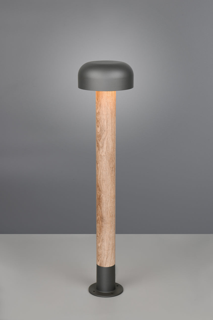 Baliza de exterior Trio Fraser LED wood imitation 3000K IP54 84,5cm 462560135