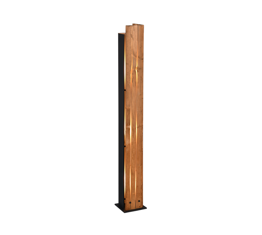 Lámpara de pie Trio Karuni LED natural finish 2700K 121cm 463300330
