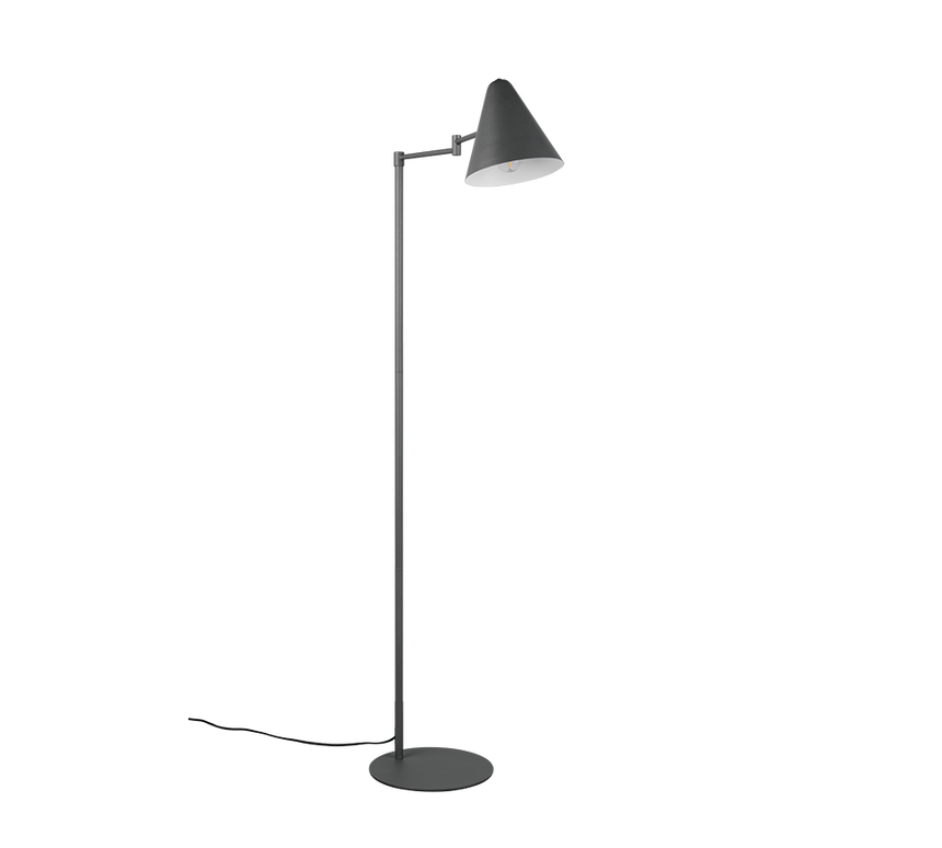 Lámpara de pie Trio Cosima LED antracita 2700K 126,5cm 463900142