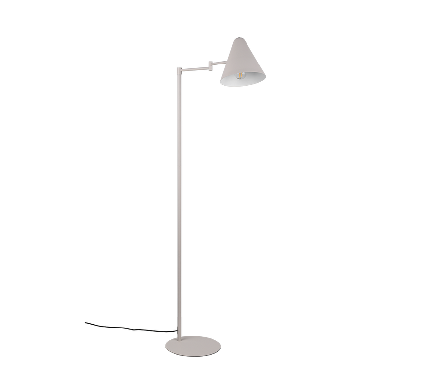 Lámpara de pie Trio Cosima LED gris cálido 2700K 126,5cm 463900176