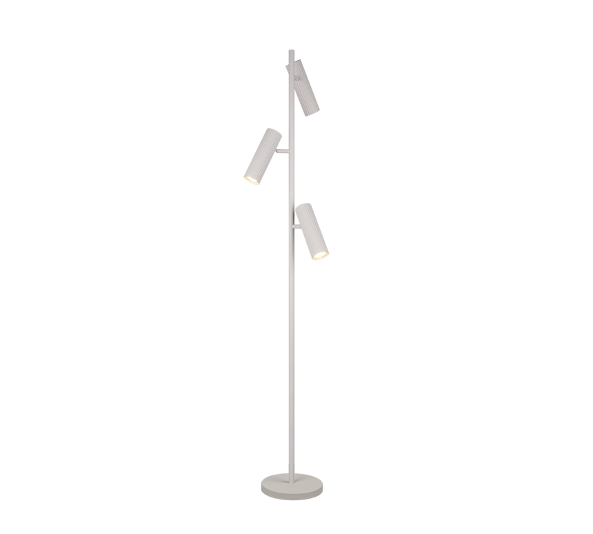 Lámpara de pie Trio Soka LED gris cálido 3000K 150cm 467700376