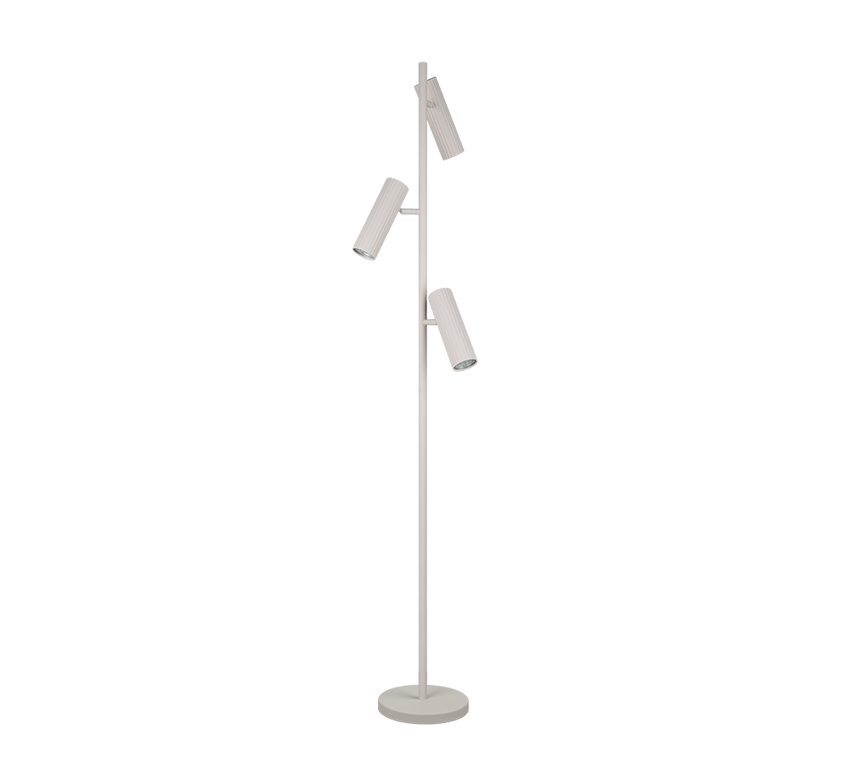 Lámpara de pie Trio Soka LED gris cálido 3000K 150cm 467700376