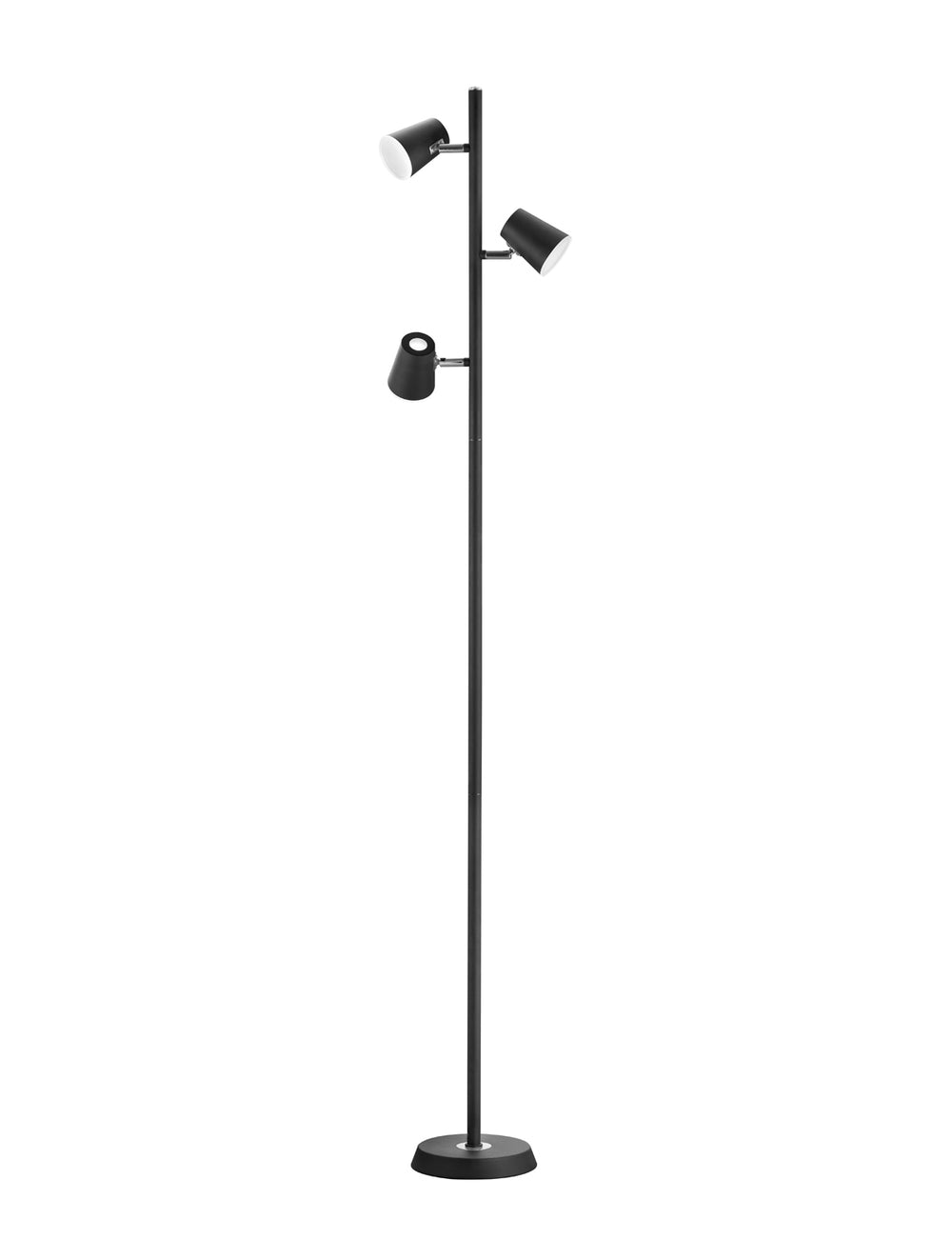 Trio Narcos Black Mat Metal LED Floor Lamp 473190332