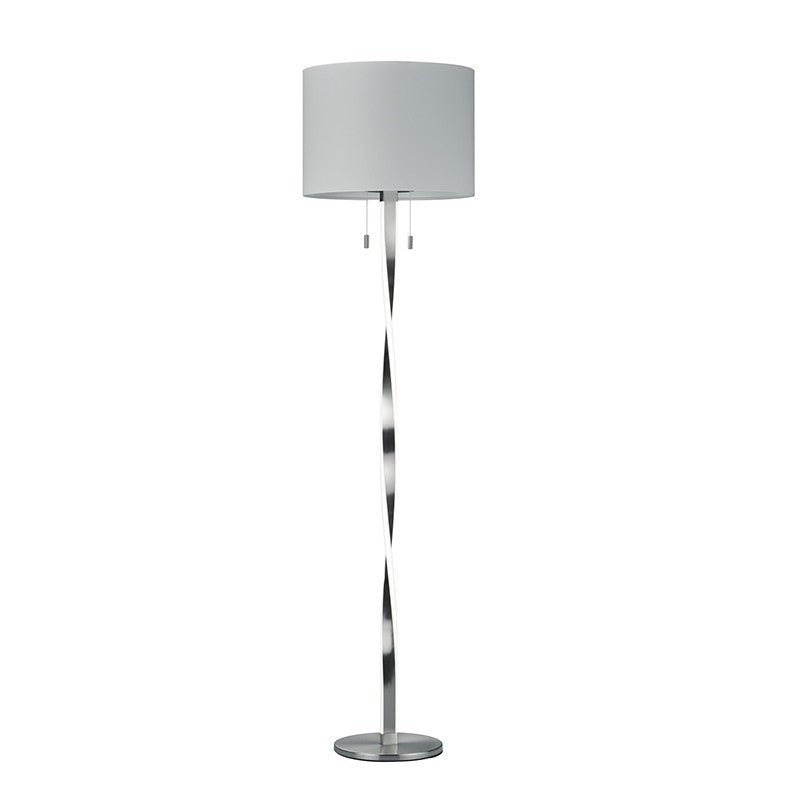 Trio Nandor Matte Nickel Metal LED Floor Lamp 475310307