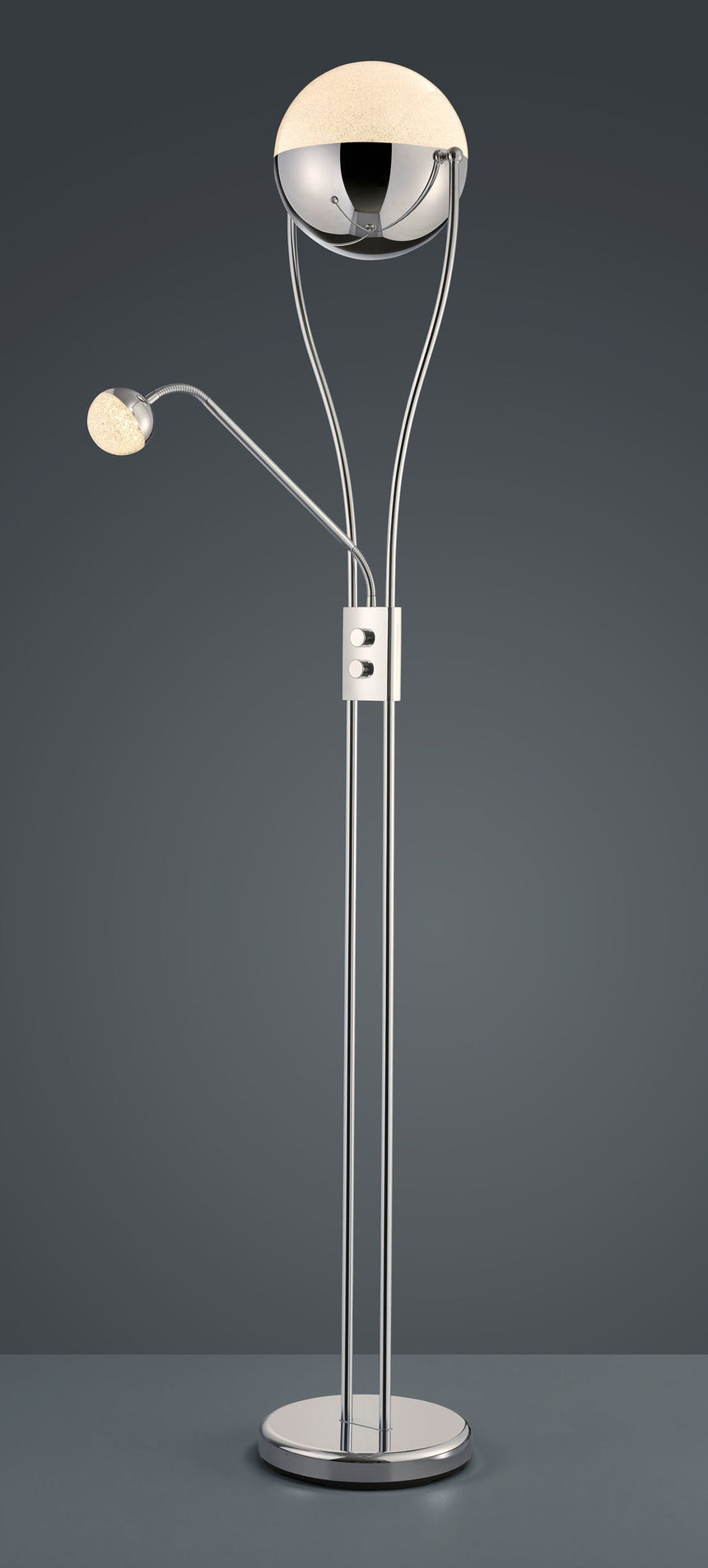 Trio Chris Chrome Metal LED Floor Lamp 478310206