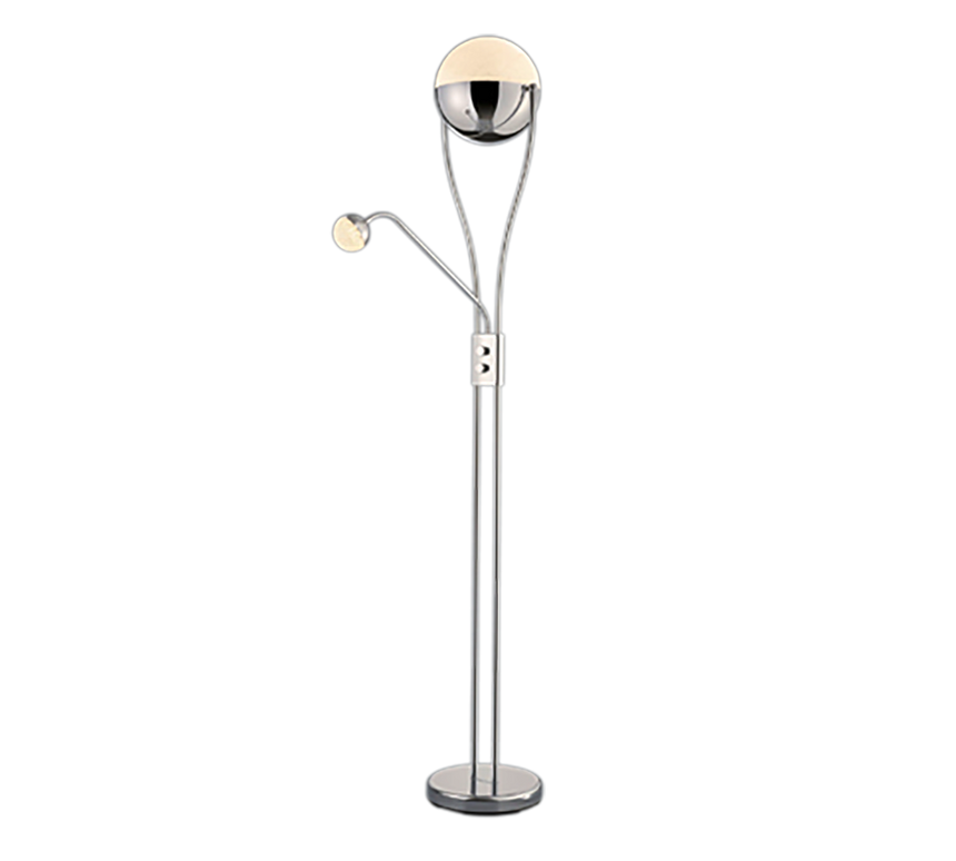 Trio Chris Chrome Metal LED Floor Lamp 478310206