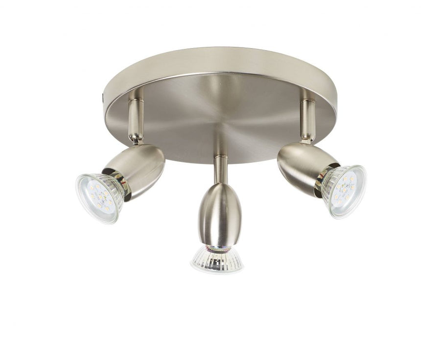 MDC OUVI 570133501 Foco OUVI plafón de 3 focos 5W Cromo mate