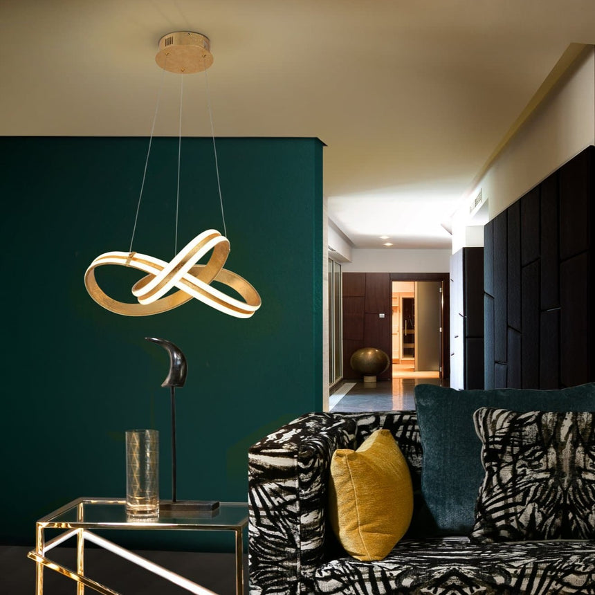 Schuller Lazas Lámpara de techo colgante pan de oro 46cm 486705