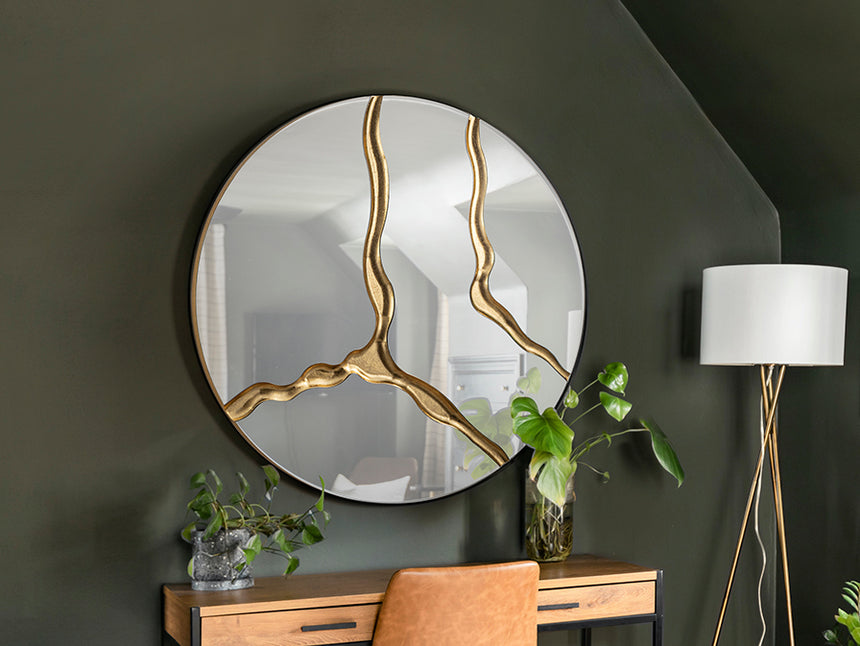 Schuller Surcos Espejo pan de oro D100 487012