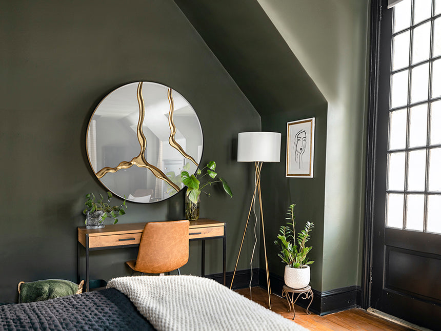 Schuller Surcos Espejo pan de oro D100 487012