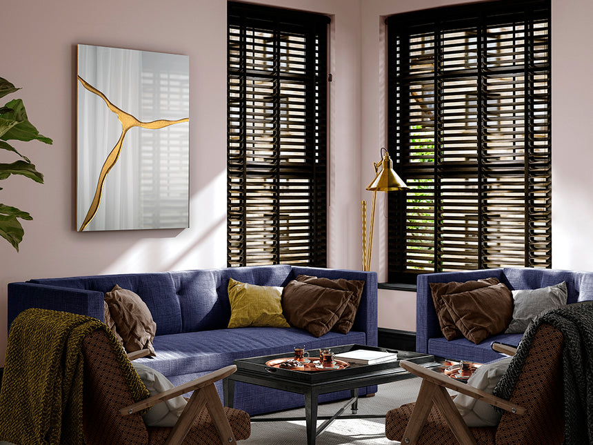 Schuller Surcos Espejo rectangular vertical pan de oro 80x120 487351