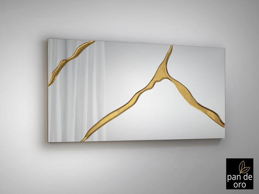 Espejo Schuller Surcos pan de oro 80x180cm vista 2