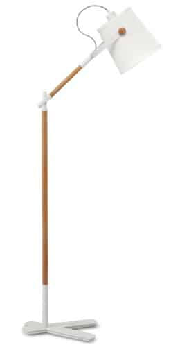 Mantra Nordica Lámpara de pie blanco/ madera 4920