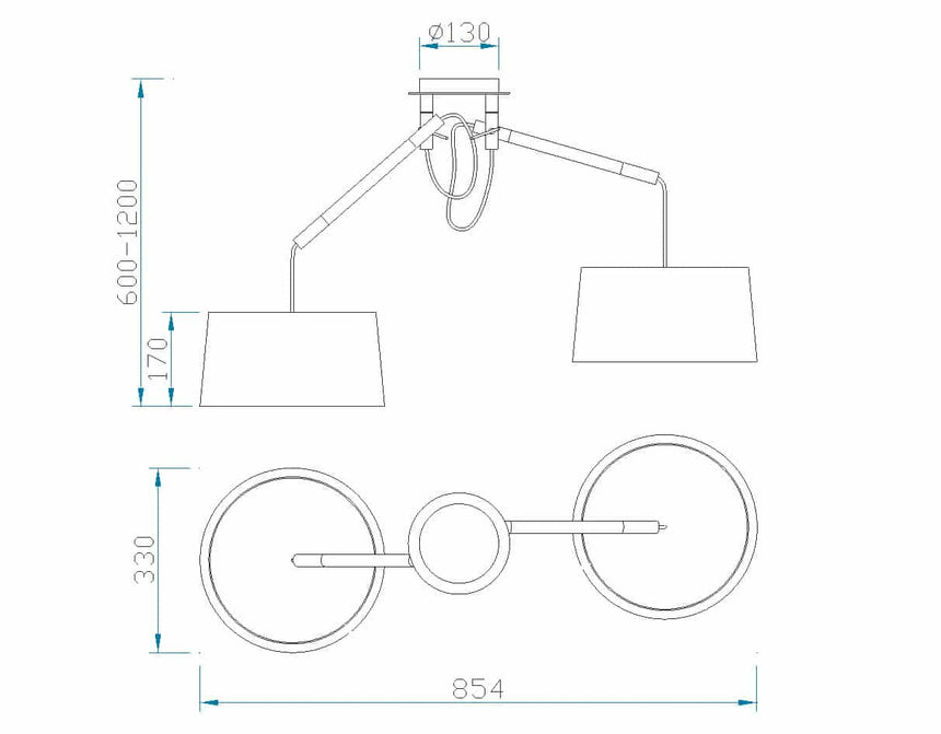 Mantra Nordica Blanco Lámpara de techo colgante blanco beige 4930