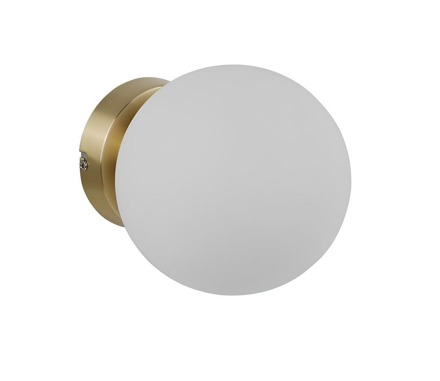 MDC Ronda Aplique de pared bola opal dorado mate 577736101