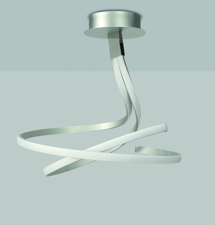 Mantra Nur plata cromo Lámpara de techo colgante LED gris oscuro 4981
